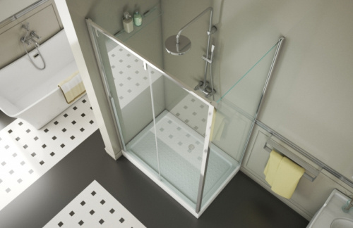 Душевой уголок Bravat Slimline 120х80х195 интернет магазина сантехники Акванота