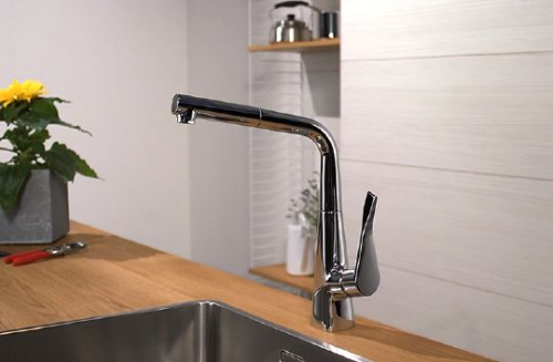 Смеситель для кухни Hansgrohe Metris 14821000 купить по всей России