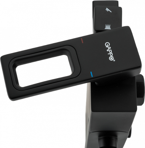 Душевая стойка Gappo G17 G2417-6 черная, Душевые панели, Душевые системы, Стойки, Гарнитуры, лейки, тропический душ в Москве Тел.: +7 (968) 040-40-82