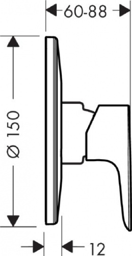Смеситель для душа Hansgrohe Talis E 71766000 купить по всей России