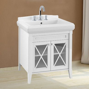 Тумба с раковиной Villeroy & Boch Hommage 75 белая