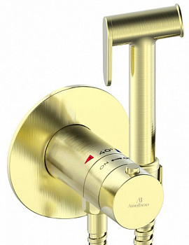 Гигиенический душ с термостатом AltroBagno BM 060403 OrSp золото