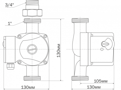Циркуляционный насос Aquario AC 204-130