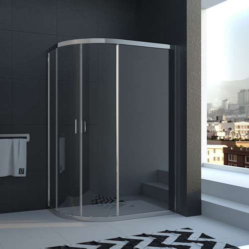 Душевой уголок Veconi Rovigo RV045-12080PR-01-19C1 120x80x185 прозрачное интернет магазина сантехники Акванота
