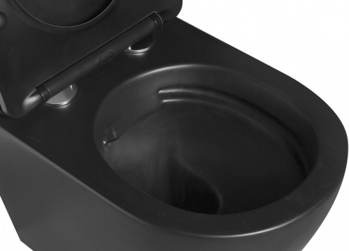 Унитаз подвесной SantiLine SL-5018MB безободковый, с микролифтом в интернет магазине сантехники Акванота в Москве Тел.: +7 (968) 040-40-82