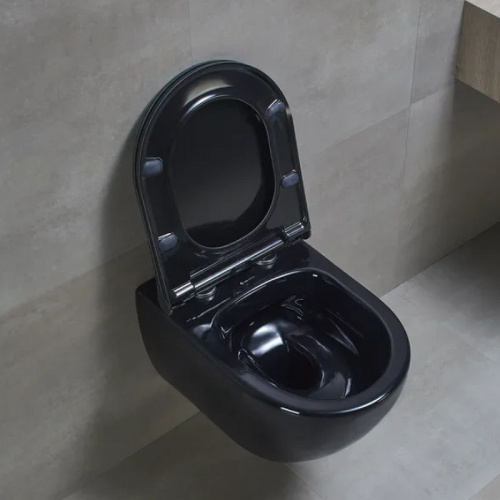 Унитаз подвесной beWash Bogen 88303606 с биде, микролифт, черный в интернет магазине сантехники Акванота в Москве Тел.: +7 (968) 040-40-82
