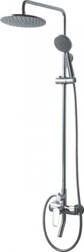 Душевая стойка Bravat Rhein F6429564CP-A-ENG, Душевые панели, Душевые системы, Стойки, Гарнитуры, лейки, тропический душ в Москве Тел.: +7 (968) 040-40-82