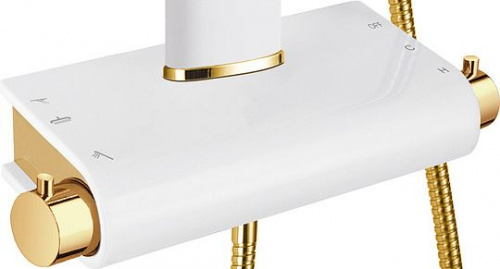 Душевая стойка Gllon GL-SF2011GLW-S, Душевые панели, Душевые системы, Стойки, Гарнитуры, лейки, тропический душ в Москве Тел.: +7 (968) 040-40-82