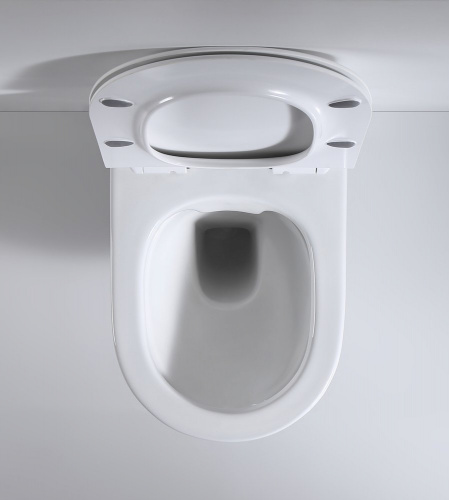 Унитаз подвесной beWash Lusso BKWHR004550 безободковый, с микролифтом, белый глянец в интернет магазине сантехники Акванота в Москве Тел.: +7 (968) 040-40-82