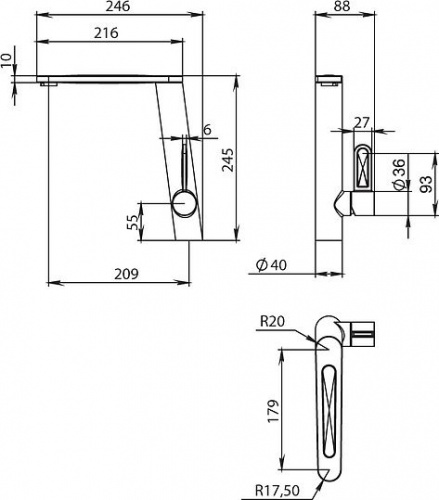 Смеситель для кухни Iddis Kitchen D KD1SBL0i05 купить по всей России