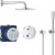 Душевой комплект Grohe Grohtherm 34732000 с термостатом, Душевые панели, Душевые системы, Душевые стойки, Гарнитуры, лейки, тропический душ в Москве Тел.: +7 (968) 040-40-82