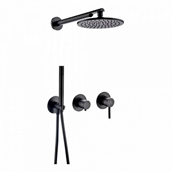 Душевая система встраиваемая Filarete FL1030BL, черный
