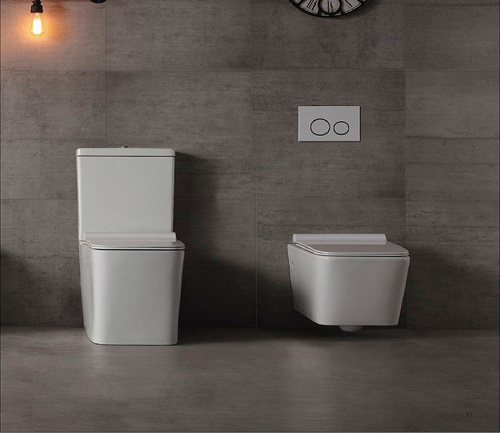 Напольный унитаз CeramaLux NS 2170 крышка микролифт в интернет магазине сантехники Акванота в Москве Тел.: +7 (968) 040-40-82