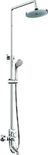 Душевая стойка Bravat Eco F6111147C-A-RUS, Душевые панели, Душевые системы, Стойки, Гарнитуры, лейки, тропический душ в Москве Тел.: +7 (968) 040-40-82