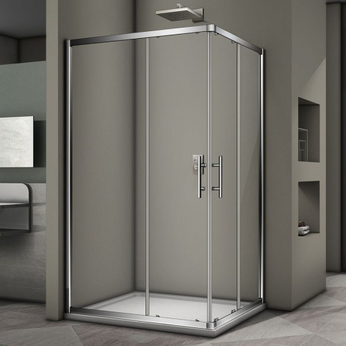 Душевой уголок Veconi Rovigo RV30-10090PR-01-19C3 100x90x190 прозрачное интернет магазина сантехники Акванота