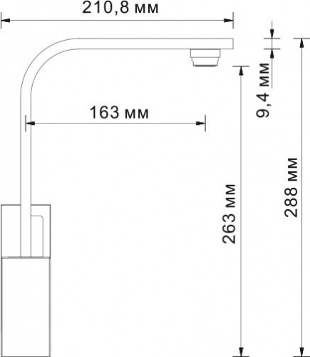 Смеситель для кухни Wasserkraft Alme 1507 купить по всей России