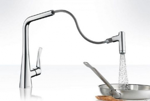 Смеситель для кухни Hansgrohe Metris Select 14884000 купить по всей России