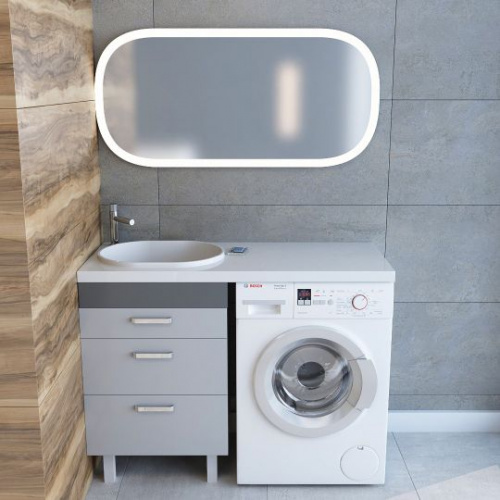 Раковина над стиральной машиной Andrea Bruks 4680028070580 L интернет магазина сантехники Акванота