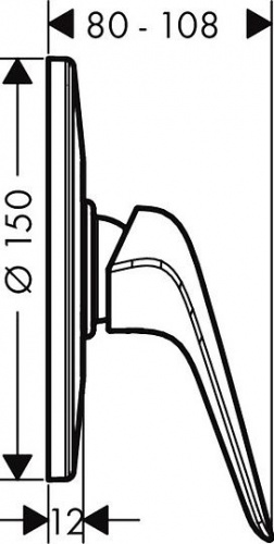 Смеситель для душа Hansgrohe Novus 71067000 купить по всей России