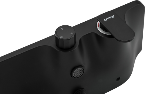 Душевая стойка Gappo G95 G2495-5 черная, Душевые панели, Душевые системы, Стойки, Гарнитуры, лейки, тропический душ в Москве Тел.: +7 (968) 040-40-82