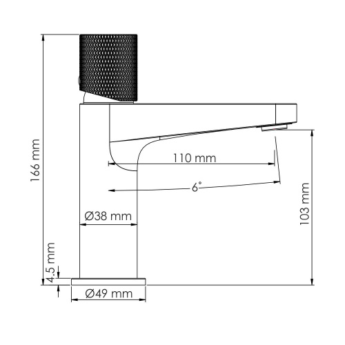 Смеситель для раковины Wasserkraft Paar 8803 розовое золото купить по всей России