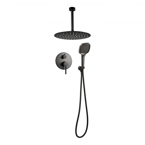 Душевая система встраиваемая Filarete Roun FL1029BG, графит, Душевые панели, Душевые системы, Душевые стойки, Гарнитуры, лейки, тропический душ в Москве Тел.: +7 (968) 040-40-82