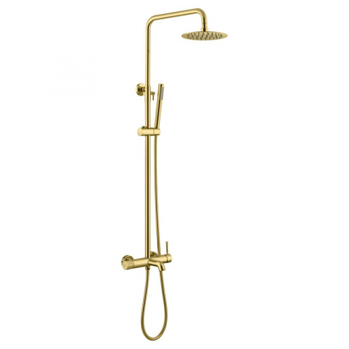 Душевая стойка Boheme Uno 468-G Gold золото, Душевые панели, Душевые системы, Стойки, Гарнитуры, лейки, тропический душ в Москве Тел.: +7 (968) 040-40-82