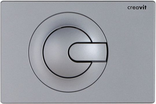 Кнопка смыва Creavit Power GP5002.00 серый матовый интернет магазина сантехники Акванота