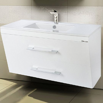 Тумба с раковиной Bellezza Берта подвесная 100 белая