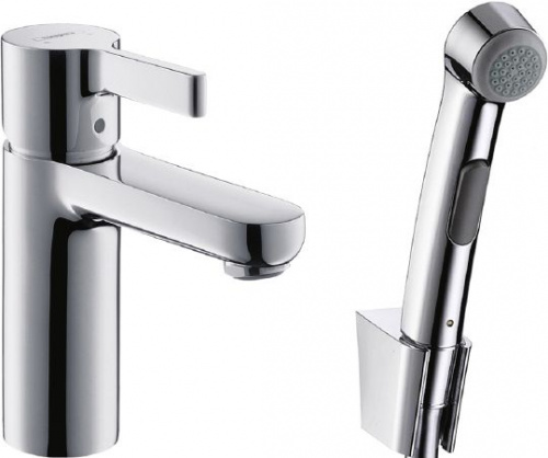 Смеситель для раковины Hansgrohe Metris S 31160000 с гигиеническим душем купить по всей России