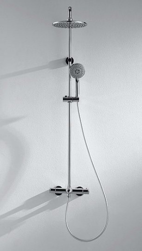Душевая стойка Bravat Waterfall F639114C-A2-RUS, Душевые панели, Душевые системы, Стойки, Гарнитуры, лейки, тропический душ в Москве Тел.: +7 (968) 040-40-82