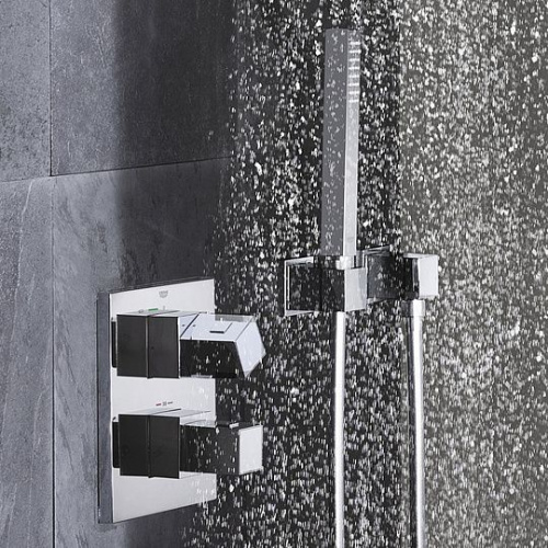Душевой комплект Grohe Grohtherm Cube 34506000, Душевые панели, Душевые системы, Душевые стойки, Гарнитуры, лейки, тропический душ в Москве Тел.: +7 (968) 040-40-82