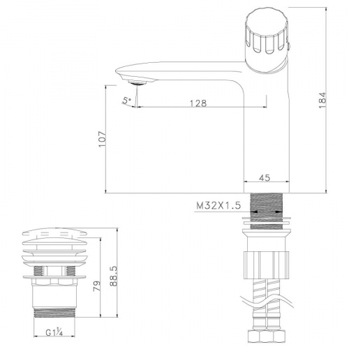 Смеситель для раковины Lemark Wing LM5306C купить по всей России