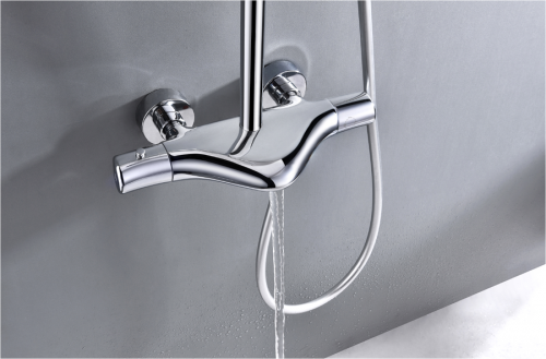 Душевая система с термостатом Altrobagno Squalo 030410 Cr, Душевые панели, Душевые системы, Стойки, Гарнитуры, лейки, тропический душ в Москве Тел.: +7 (968) 040-40-82