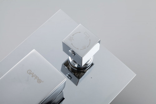 Душевой комплект Gappo G07 G7107-20 хром, Душевые панели, Душевые системы, Душевые стойки, Гарнитуры, лейки, тропический душ в Москве Тел.: +7 (968) 040-40-82