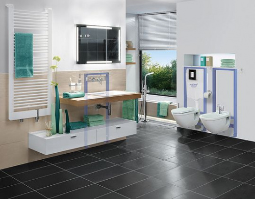 Кнопка смыва Grohe Skate Cosmopolitan 38845KS0 черная интернет магазина сантехники Акванота