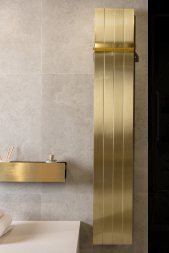 Полотенцесушитель электрический Boheme Flat 725-MG матовое золото с доставкой по Москве