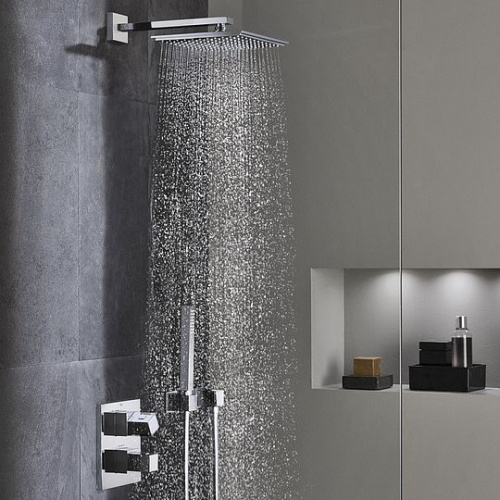 Душевой комплект Grohe Grohtherm Cube 34506000, Душевые панели, Душевые системы, Душевые стойки, Гарнитуры, лейки, тропический душ в Москве Тел.: +7 (968) 040-40-82