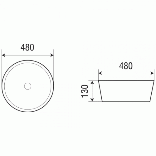 Накладная раковина WeltWasser Elbach 32066 белый глянец интернет магазина сантехники Акванота