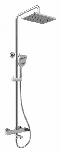Душевая стойка Kaiser Cube 01582 Chrome, Душевые панели, Душевые системы, Стойки, Гарнитуры, лейки, тропический душ в Москве Тел.: +7 (968) 040-40-82