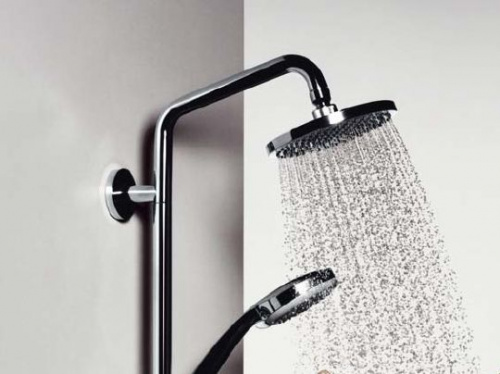 Душевая стойка Hansgrohe Croma 100 27154000, Душевые панели, Душевые системы, Стойки, Гарнитуры, лейки, тропический душ в Москве Тел.: +7 (968) 040-40-82