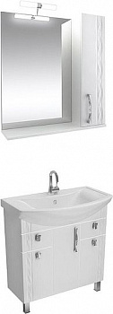 Мебель для ванной Triton Кристи 80, 3 двери, 2 ящика, белая