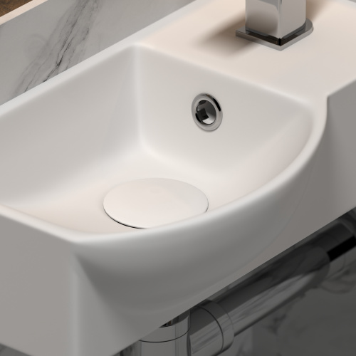 Накладная раковина Ceramica Nova Element CN6039L 40x22x12 левая интернет магазина сантехники Акванота