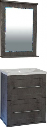 Зеркало Misty Марта 60 темный бетон