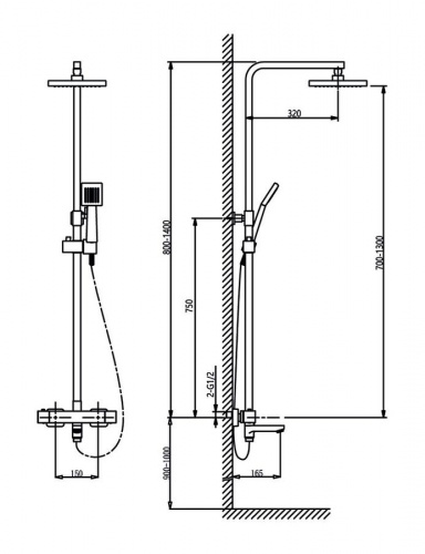 Душевая стойка Timo Tetra-thermo SX-0169/00 хром, Душевые панели, Душевые системы, Стойки, Гарнитуры, лейки, тропический душ в Москве Тел.: +7 (968) 040-40-82