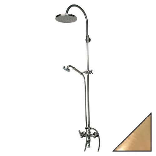 Душевая стойка Bossini Liberty L01203 BR, Душевые панели, Душевые системы, Стойки, Гарнитуры, лейки, тропический душ в Москве Тел.: +7 (968) 040-40-82