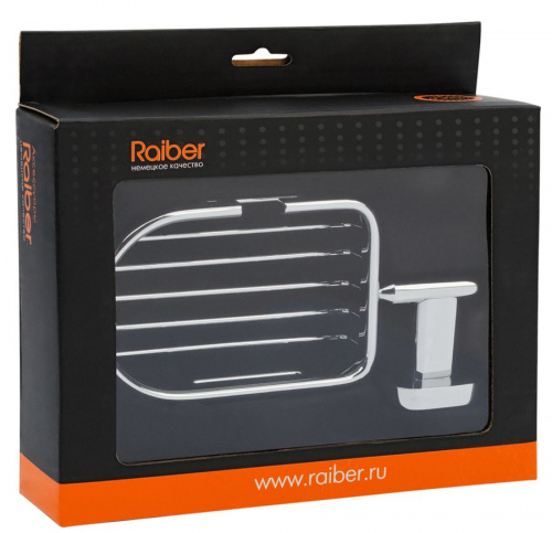 Мыльница Raiber R50106 металлическая хром