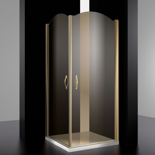 Душевой уголок Sturm Eleganz 100 bronze тонированное интернет магазина сантехники Акванота