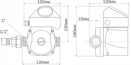 Циркуляционный насос Aquario AC 152-130HWT