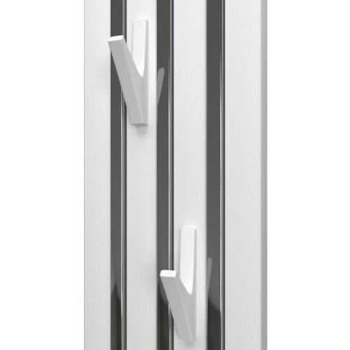 Полотенцесушитель электрический Point Пиано PN19722WC 150x1200 диммер слева, белый с хромом с доставкой по Москве